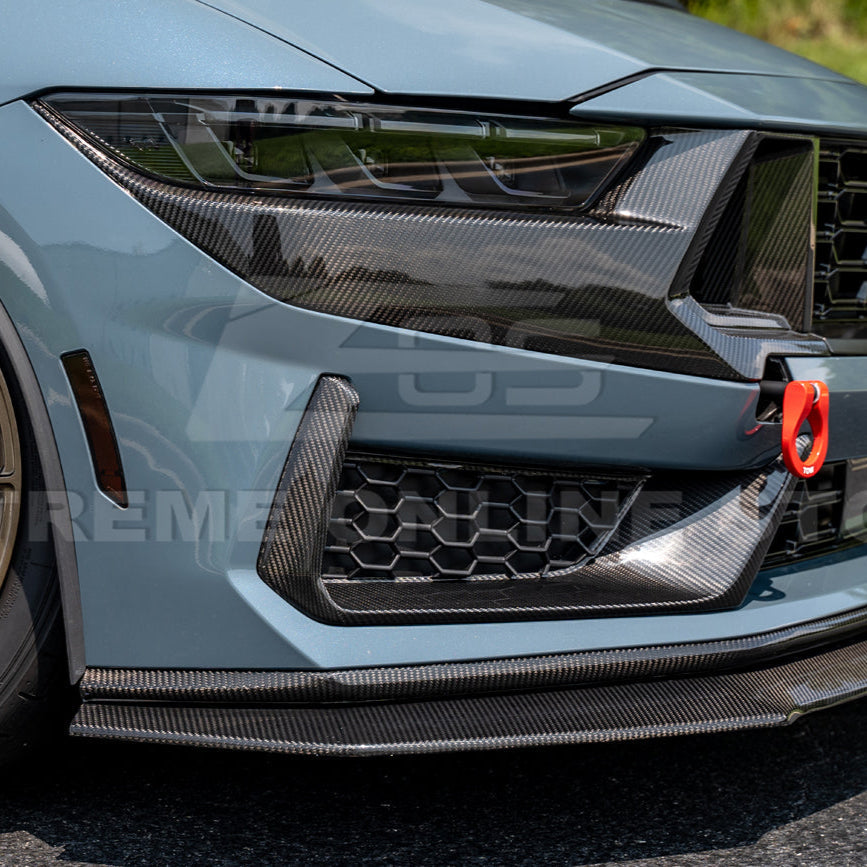 2024+ Ford Mustang Dark Horse DRY CARBON FIBER Front Grille Insert image 12