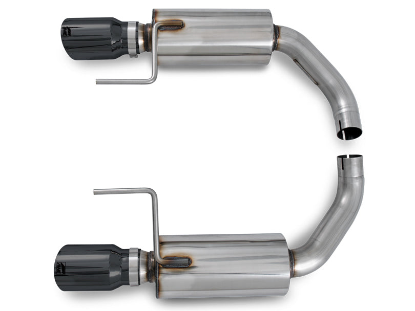 AWE Touring Edition Axle-back Exhaust for S550 Mustang EcoBoost - Diamond Black Tips image 3