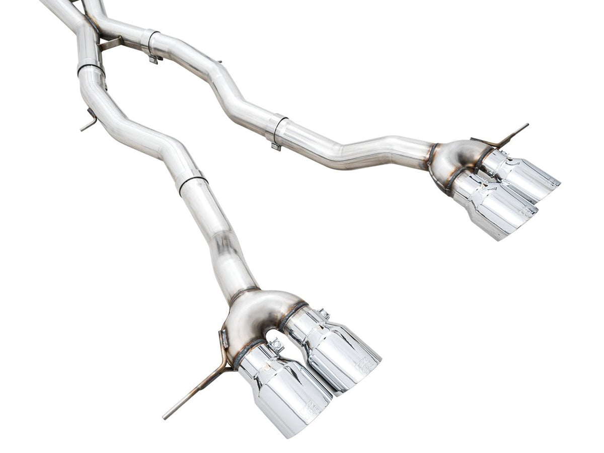 AWE Track Edition Catback Exhaust for BMW G8X M3/M4 - Chrome Silver Tips image 8