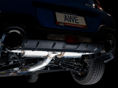 AWE Touring Edition Exhaust for Subaru BRZ / Toyota GR86 / Toyota 86 / Scion FR-S - Diamond Black Tips image 5