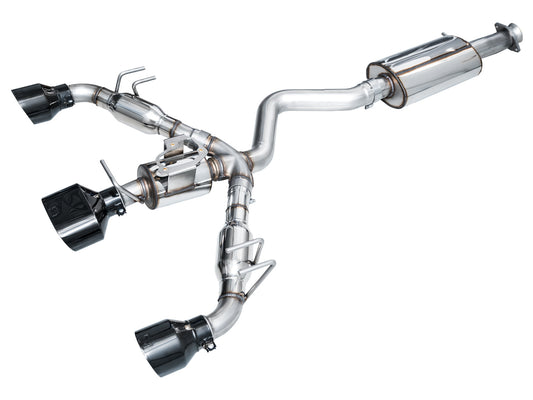 AWE Touring Edition Exhaust for GR Corolla - Diamond Black Tips image 1