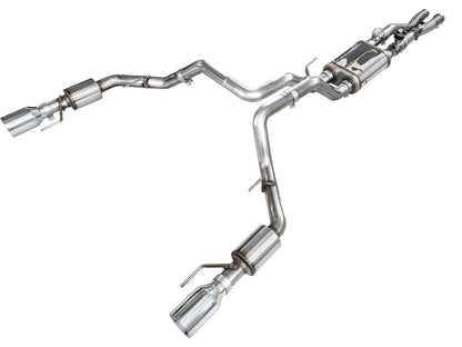 AWE SwitchPath™ Exhaust for Gen 3 Raptor R - Chrome Silver Tips image 1