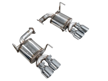 AWE Touring Edition Axleback Exhaust for VB Subaru WRX - Chrome Silver Tips image 9