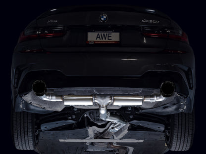 AWE Touring Edition Axle Back Exhaust for BMW G2X 330i/430i - Diamond Black image 7