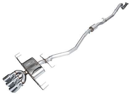 AWE Touring Edition Exhaust for DE5 Integra Type-S - Triple Chrome Silver Tips image 1