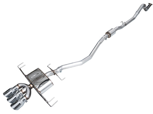 AWE Touring Edition Exhaust for DE5 Integra Type-S - Triple Chrome Silver Tips image 1