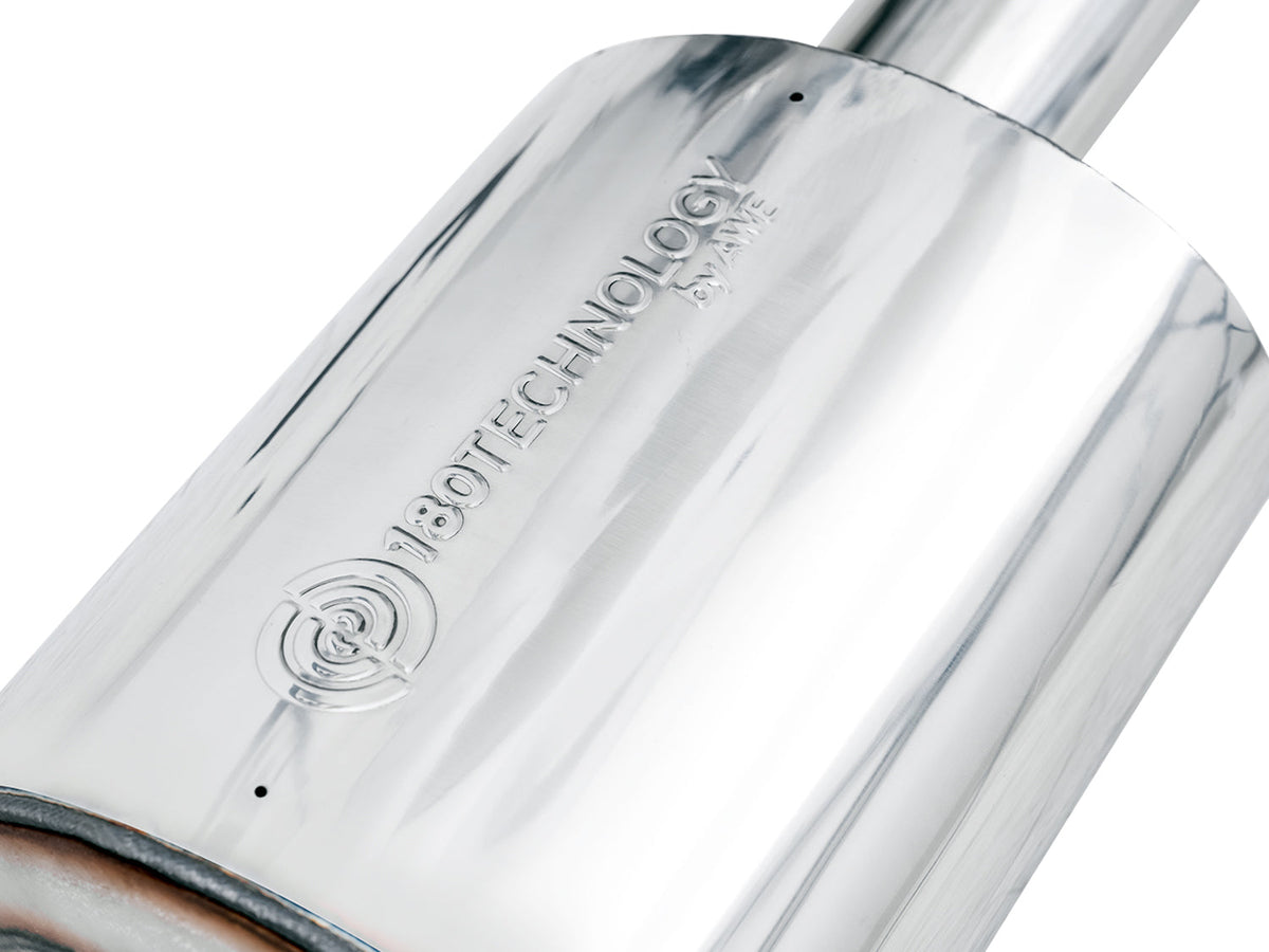 AWE 0FG Catback Dual Side Exit Exhaust for 4th Gen Silverado/Sierra 1500 5.3L (Flat Bumper) - Chrome Silver Tips image 8