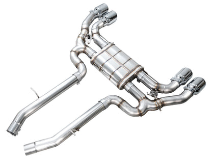 AWE Valved SwitchPath™ Axleback Exhaust for BMW F97 X3 M / F98 X4 M - Chrome Silver Tips image 9