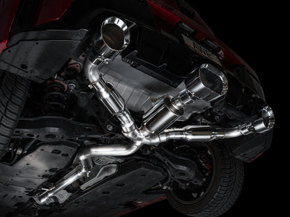 AWE Track Edition Exhaust for GR Corolla - Chrome Silver Tips image 6