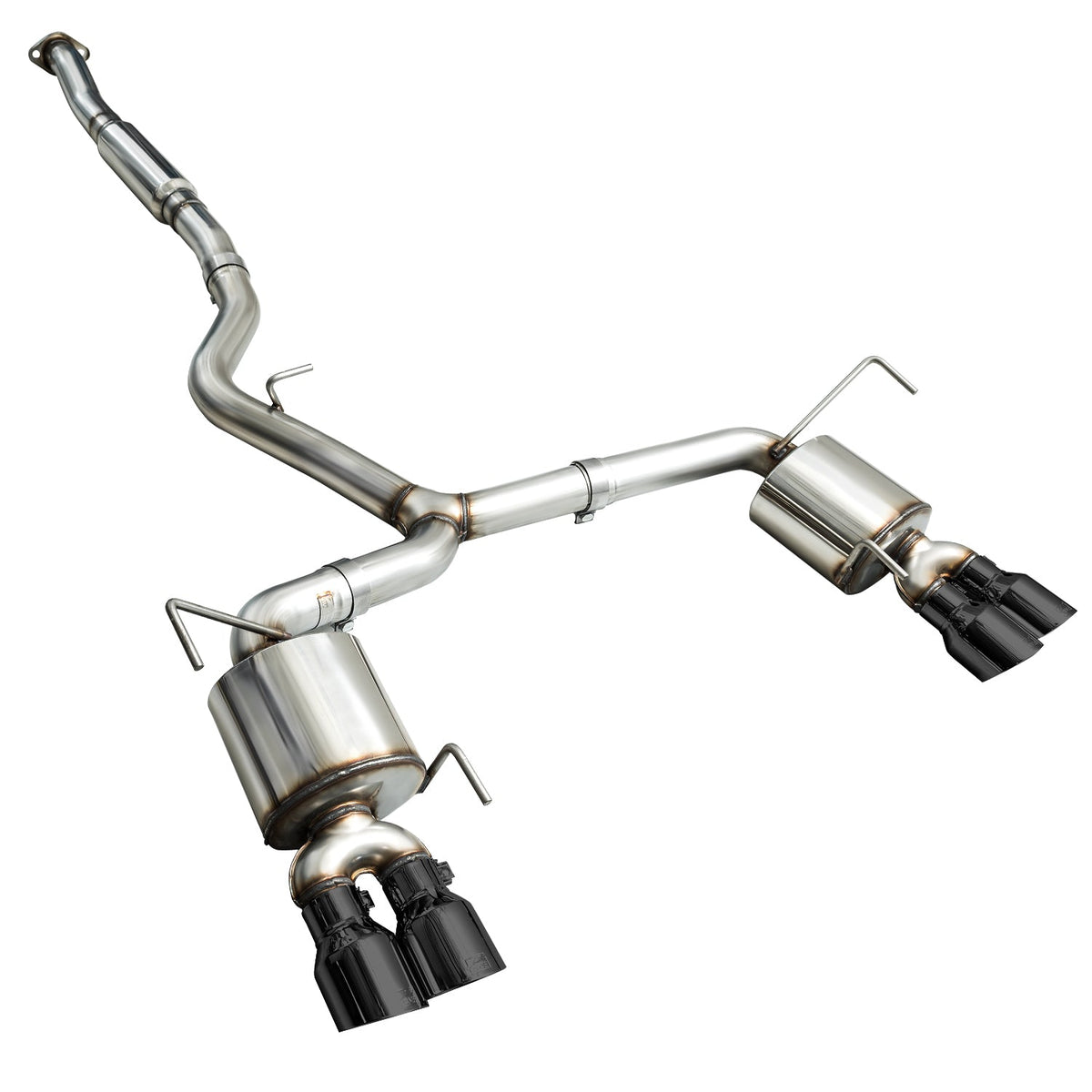 AWE Touring Edition Exhaust for 2015+ VA WRX Sedan - Diamond Black Quad Tips (102mm) image 4
