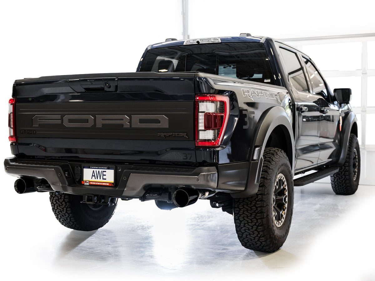 AWE SwitchPath™ Exhaust for Gen 3 Raptor - Diamond Black Tip image 4