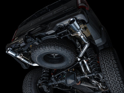 AWE SwitchPath™ Exhaust for Gen 3 Raptor - Chrome Silver Tips image 3