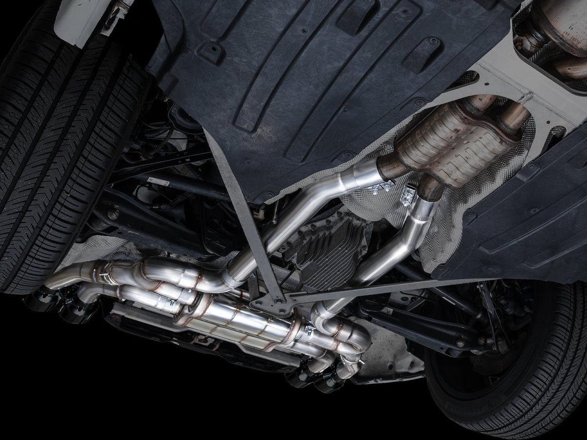 AWE Valved SwitchPath™ Axleback Exhaust for BMW F97 X3 M / F98 X4 M - Diamond Black Tips image 8