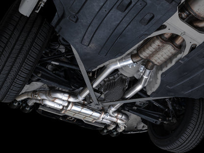 AWE Valved SwitchPath™ Axleback Exhaust for BMW F97 X3 M / F98 X4 M - Diamond Black Tips image 8