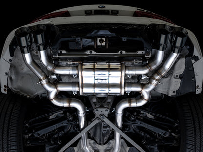 AWE Valved SwitchPath™ Axleback Exhaust for BMW F97 X3 M / F98 X4 M - Diamond Black Tips image 6