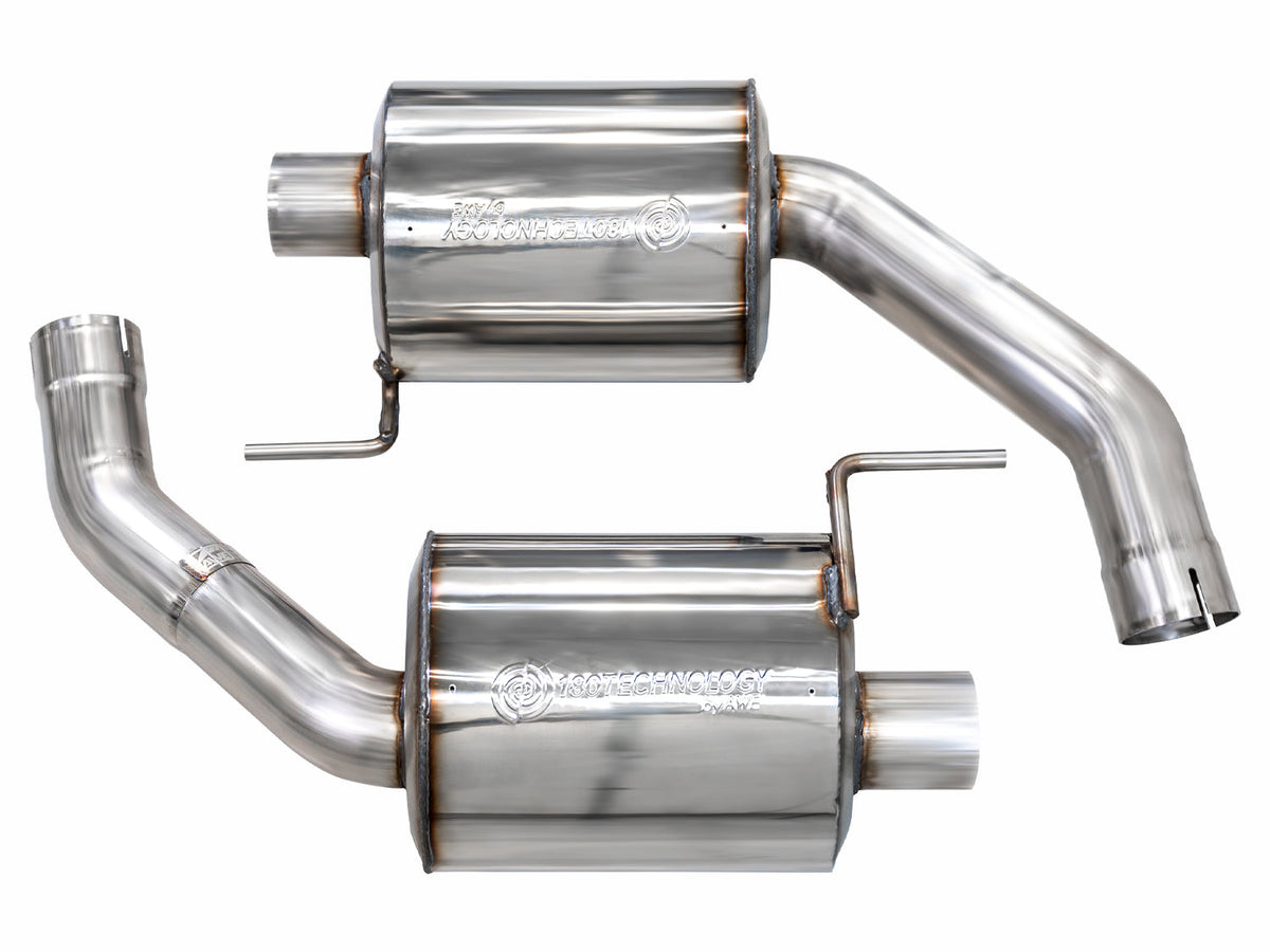 AWE Track-to-Touring Conversion Kit for S650 Ford Mustang GT Fastback - Dual Tips image 1