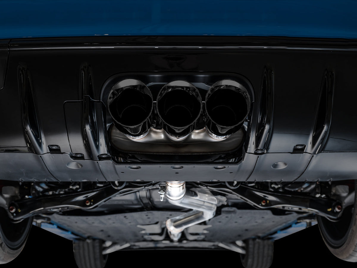 AWE Touring Edition Exhaust for FL5 Civic Type R - Triple Diamond Black Tips image 15