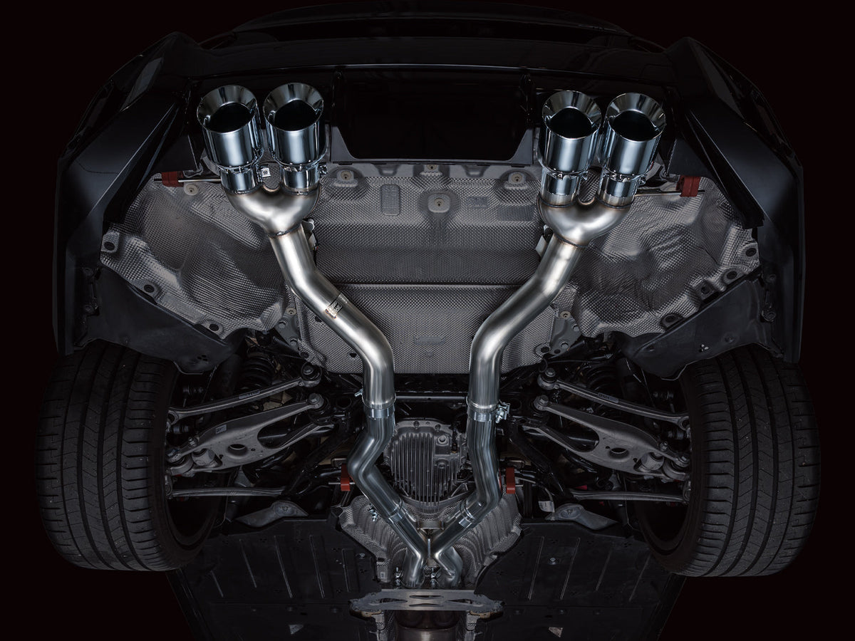 AWE Track Edition Exhaust for BMW G87 M2 - Chrome Silver Tips image 11