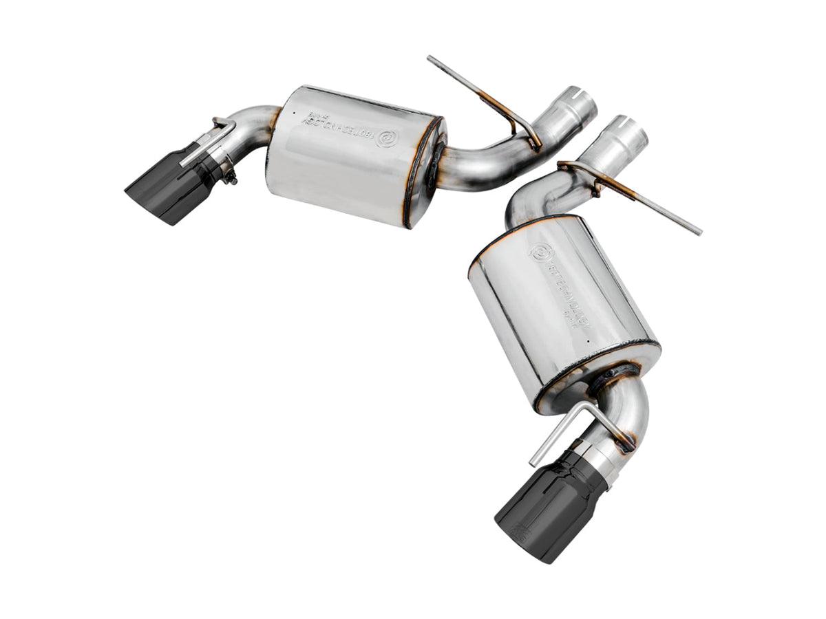 AWE Touring Edition Axle-back Exhaust for Gen6 Camaro SS / LT1 - Diamond Black Tips (Dual Outlet) image 1