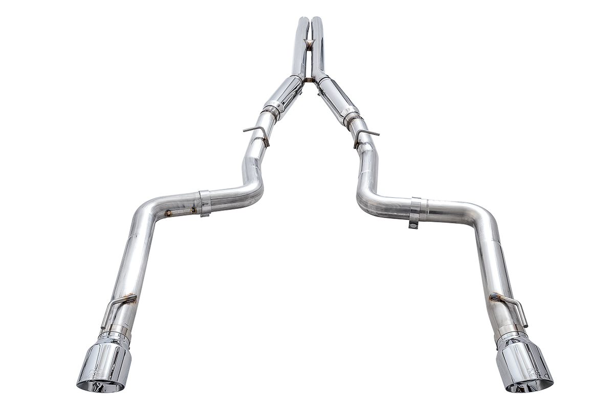 AWE Track Edition Exhaust for 17+ Charger 5.7 - Chrome Silver Tips image 5