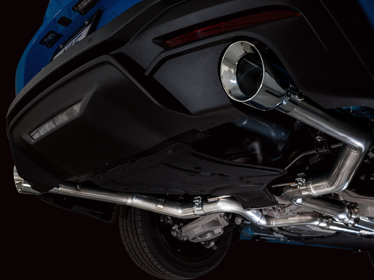 AWE Track Edition Exhaust for S650 Ford Mustang GT Fastback - Dual Chrome Silver Tips image 5
