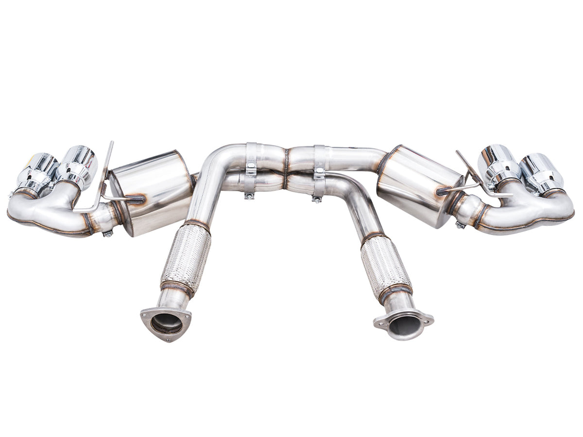 AWE Touring Edition Exhaust for C8 Corvette -- Chrome Silver Tips image 5