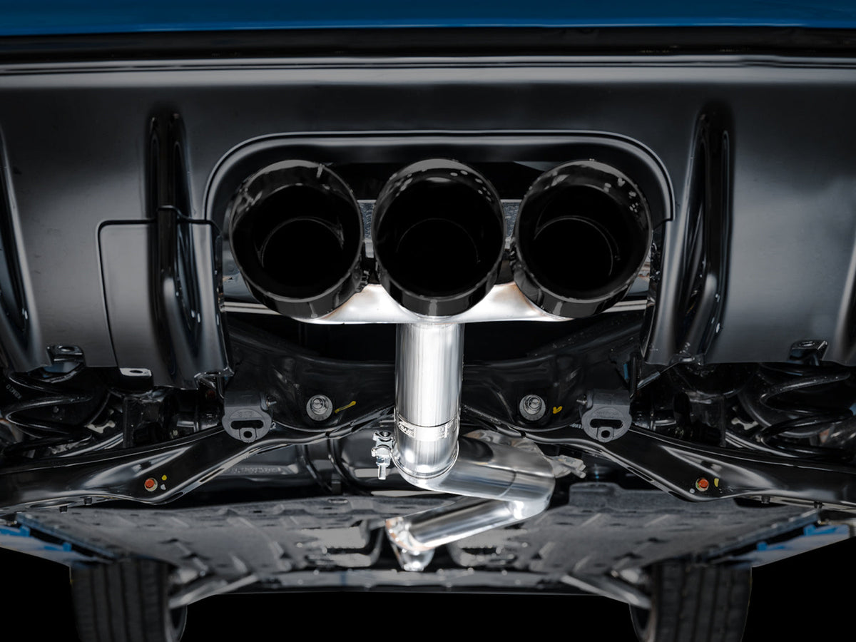 AWE Track Edition Exhaust for FL5 Civic Type R - Triple Diamond Black Tips image 10