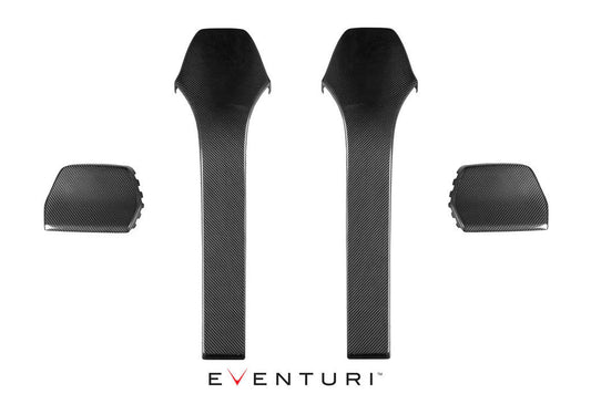 Eventuri BMW F8X M3 M4 Black Carbon Seat Back Covers