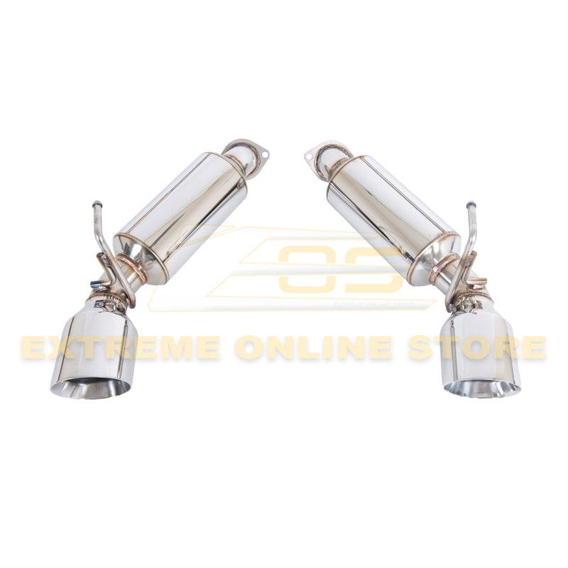 Nissan 370Z | Infiniti Q60 | G37 Coupe Axle Back 4.5 Dual Tips Exhaust image 1