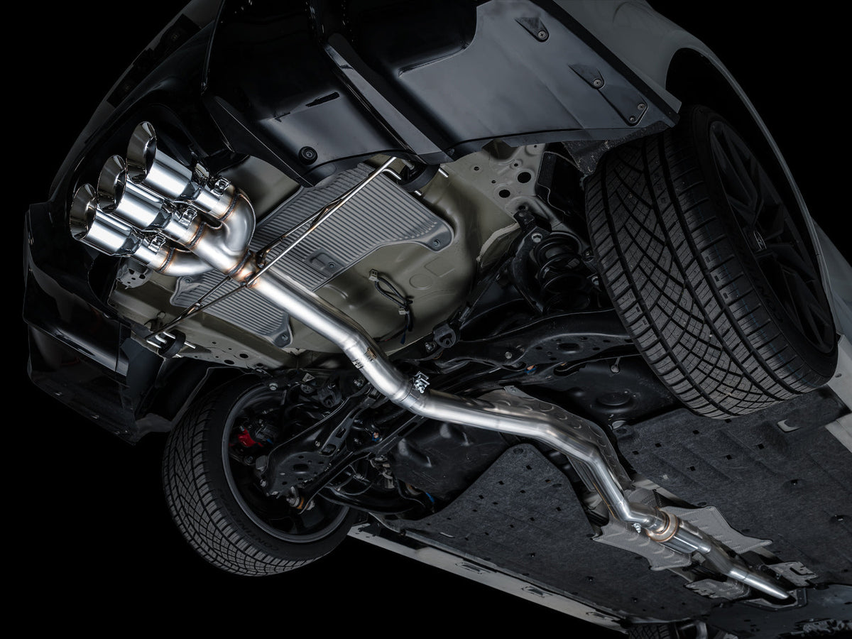 AWE Track Edition Exhaust for DE5 Integra Type-S - Triple Chrome Silver Tips image 9