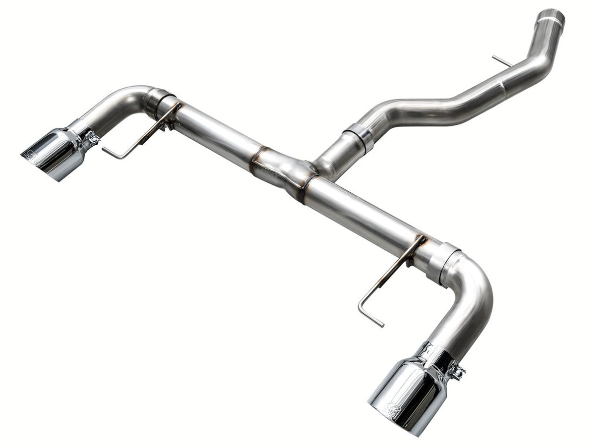 AWE Track Edition Axleback Exhaust for BMW G2X 330i/430i - Chrome Silver image 1