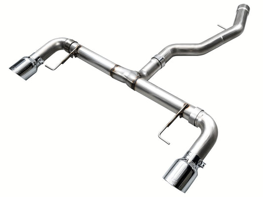 AWE Track Edition Axleback Exhaust for BMW G2X 330i/430i - Chrome Silver image 1