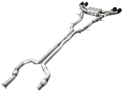 AWE SwitchPath™ Exhaust for Cadillac CT4-V Blackwing - Diamond Black Tips image 11