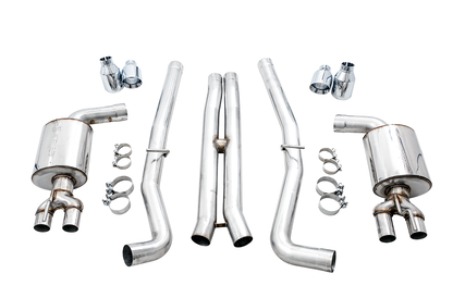 AWE Touring Edition Exhaust for 17+ Challenger 5.7 - Chrome Silver Quad Tips image 7