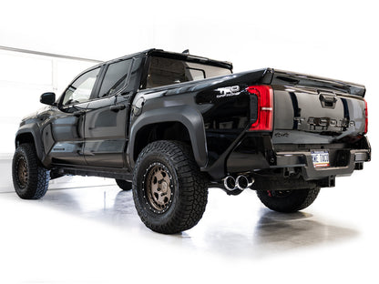 AWE 0FG Exhaust for 4th Gen Toyota Tacoma - Dual Chrome Silver Tips image 5