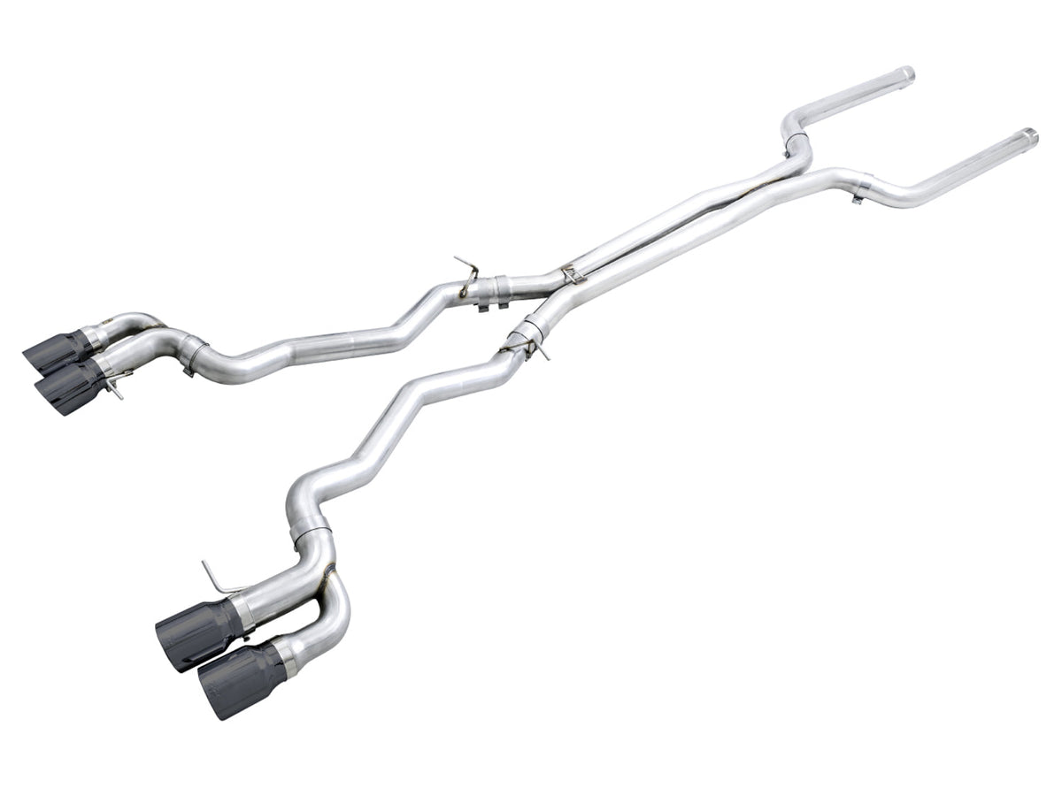 AWE Track Edition Catback Exhaust for BMW F90 M5 - Diamond Black Tips image 1