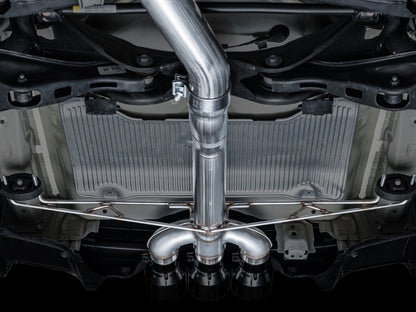 AWE Track Edition Exhaust for DE5 Integra Type-S - Triple Diamond Black Tips image 3