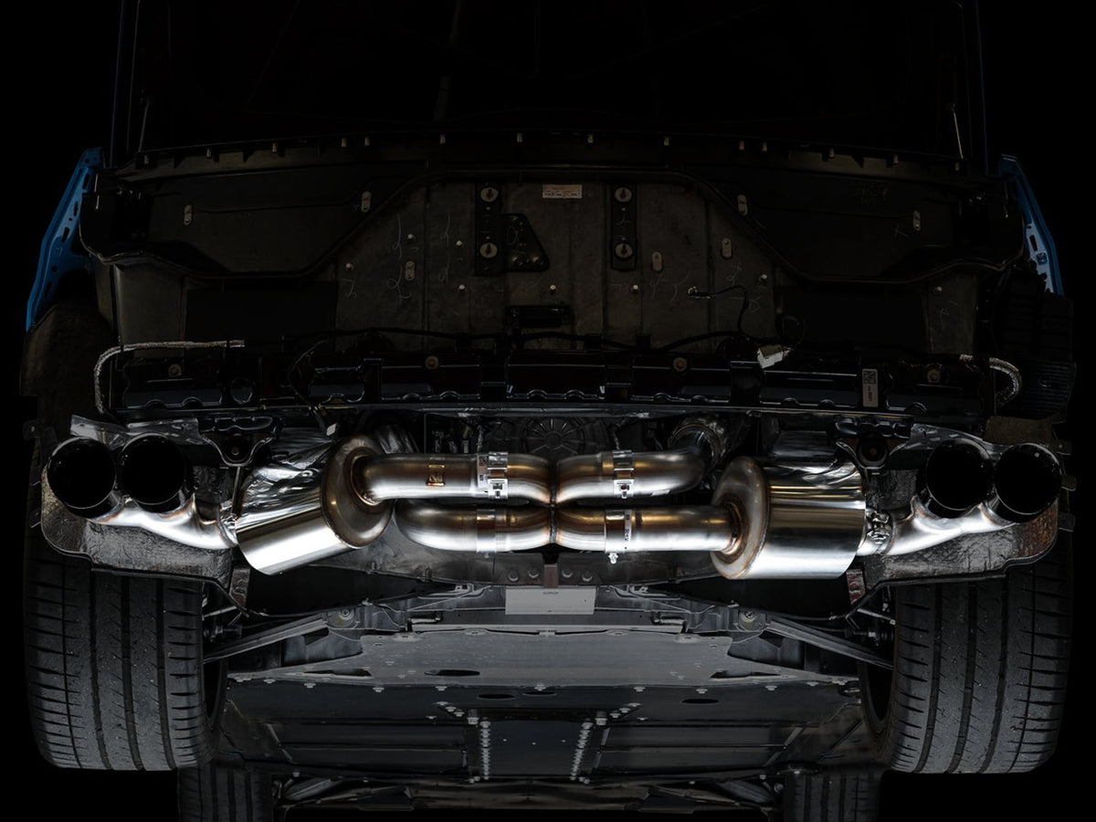 AWE Touring Edition Exhaust for C8 Corvette -- Diamond Black Tips image 6