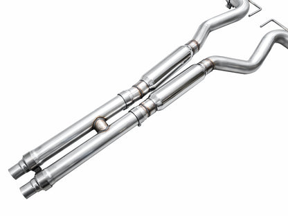 AWE SwitchPath™ Exhaust for S650 Ford Mustang Dark Horse - Quad Chrome Silver Tips image 14