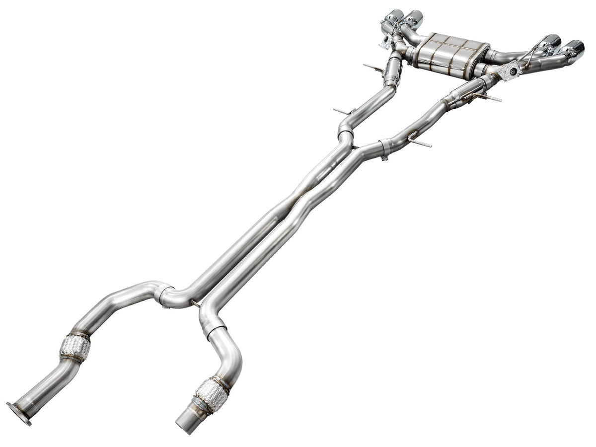 AWE SwitchPath™ Exhaust for Cadillac CT4-V Blackwing - Chrome Silver Tips image 11