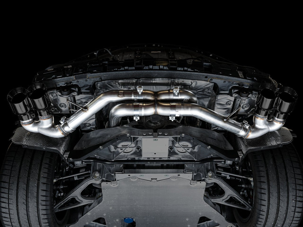 AWE Track Edition Exhaust for C8 Corvette -- Diamond Black Tips image 10