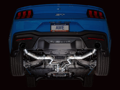 AWE Track Edition Exhaust for S650 Ford Mustang GT Fastback - Dual Diamond Black Tips image 8