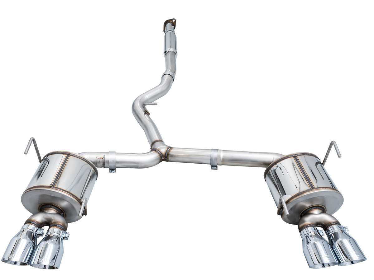 AWE Touring Edition Exhaust for VB Subaru WRX - Chrome Silver Tips image 12