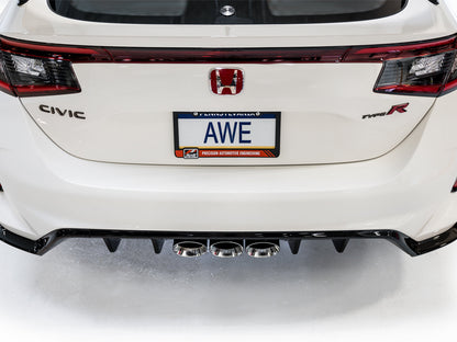 AWE Track Edition Exhaust for FL5 Civic Type R - Triple Chrome Silver Tips image 18