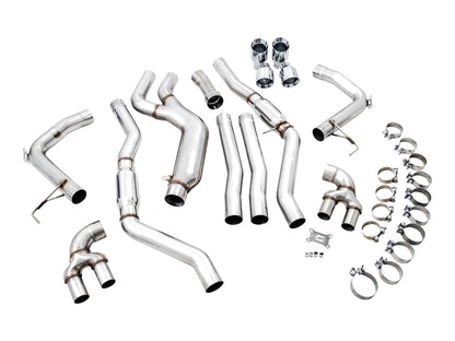 AWE Track Edition Exhaust for G2X M340i / M440i - Chrome Silver Tips image 9