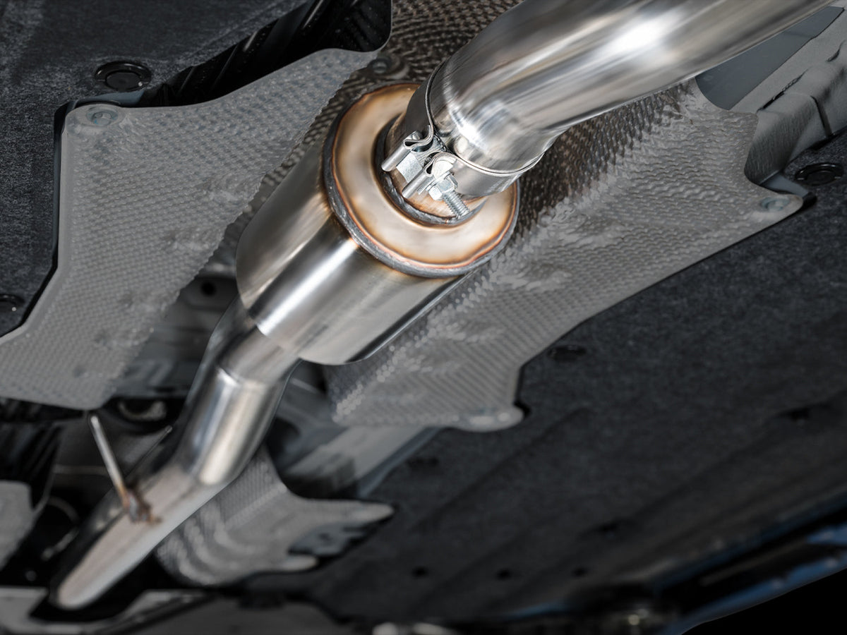 AWE Track Edition Exhaust for FL5 Civic Type R - Triple Diamond Black Tips image 9