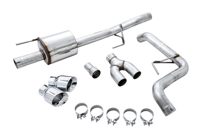 AWE 0FG Single Exit Exhaust for '15-'20 F-150 - 4.5 Chrome Silver Tips image 5