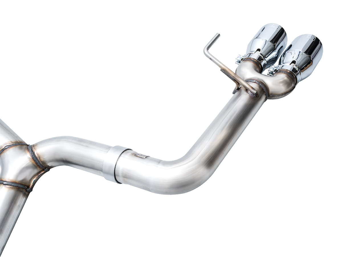 AWE Track Edition Exhaust for VB Subaru WRX - Chrome Silver Tips image 13