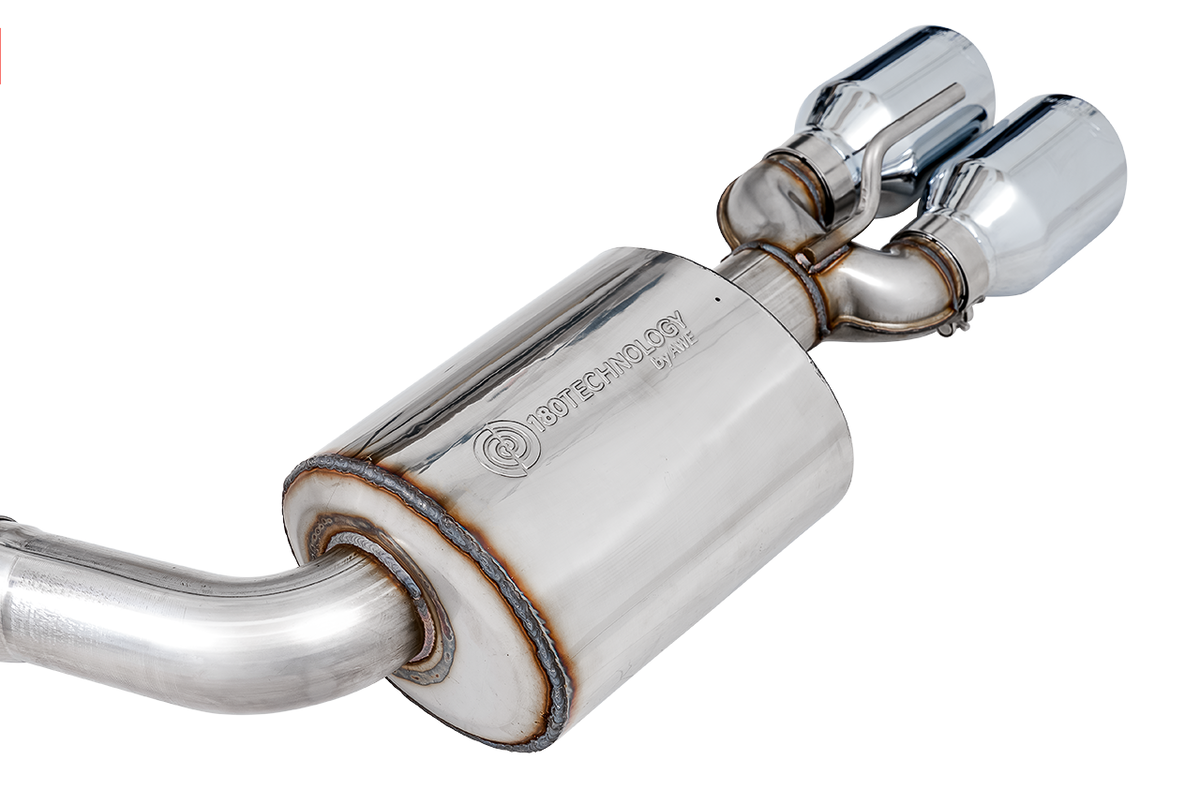 AWE Touring Edition Exhaust for 17+ Challenger 5.7 - Chrome Silver Quad Tips image 6