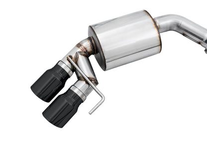 AWE Touring Edition Cat-back Exhaust for the '18-'23 S550 Mustang GT - Quad Diamond Black Tips image 4
